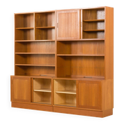 Danish mid century modular bookcase in teak by Poul Hundevad Denmark  1970
