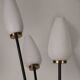 Lampadaire en métal et opaline, 1960