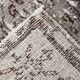 Gray & black floral turkish vintage rug