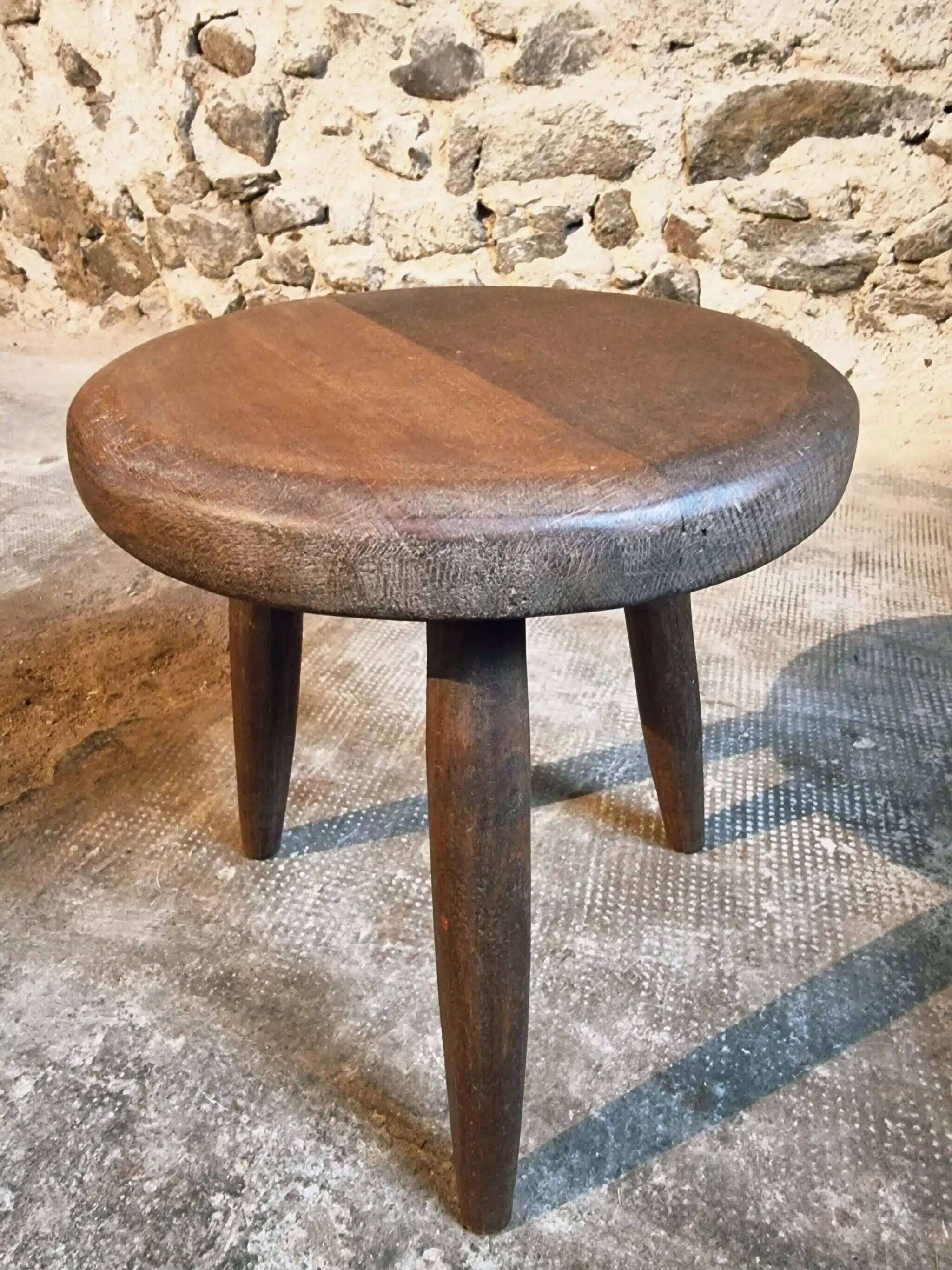 Pair of 1960s beechwood stools