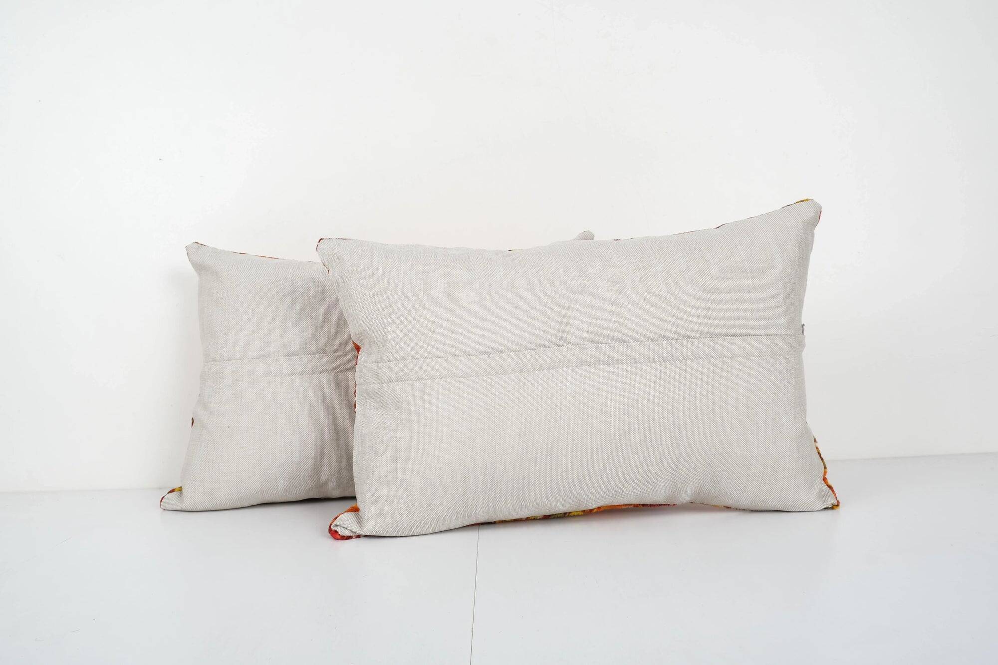 Lot de 2 housses de coussin turque vintage 61x41 cm