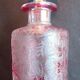 Flacon à parfum Baccarat dégagé à l'acide: Eglantier rouge