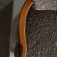 High-backed chaise longue in oak and lambswool, Danish Modern, Viggo Boesen, 1950s.