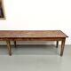 XXL farmhouse table 4 metres in solid pine - 6 legs - 1950s