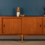Retro Teak Danish 1960s Long Mid Century Sideboard