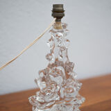 Lampe cristal vintage, pied de lampe, lampe de chevet, lampe à poser cristal schneider,60's