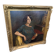 Oil painting portrait on canvas from the 19th century.