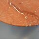 Vintage oval dining table in pink marble from the 70s 80s.