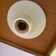 1960s wooden stained glass pendant light