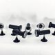 Mid-Century Set of Seven Italian spotlights from 60s