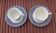2 cups Adams Brentwood Blue Ironstone coffee