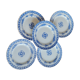 Set of 5 iron clay plates