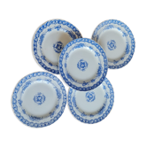 Set of 5 iron clay plates