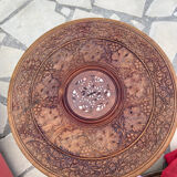 Carved Indian round table