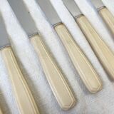 6 vintage Bakelite ivory knives France