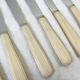6 vintage Bakelite ivory knives France