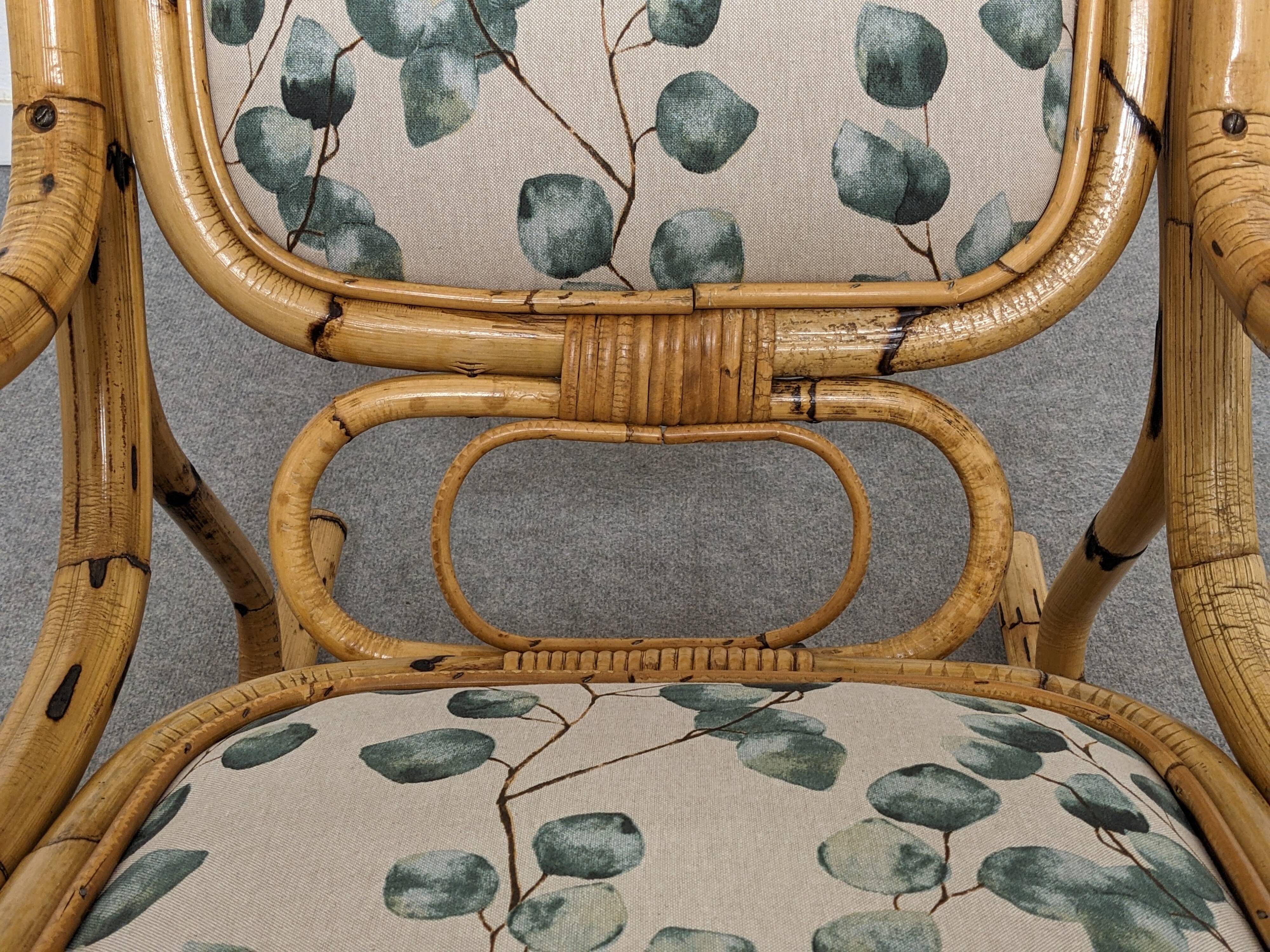 Bamboo rocking chair from the 50s/60s by Arco