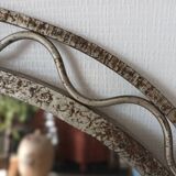 Art Deco Hammered Iron Mirror