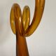Amber glass vase