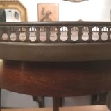 Tripod coffee table in mahogany and marble