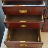 Pair of kennedy for harrods campaign / military style filing cabinets
