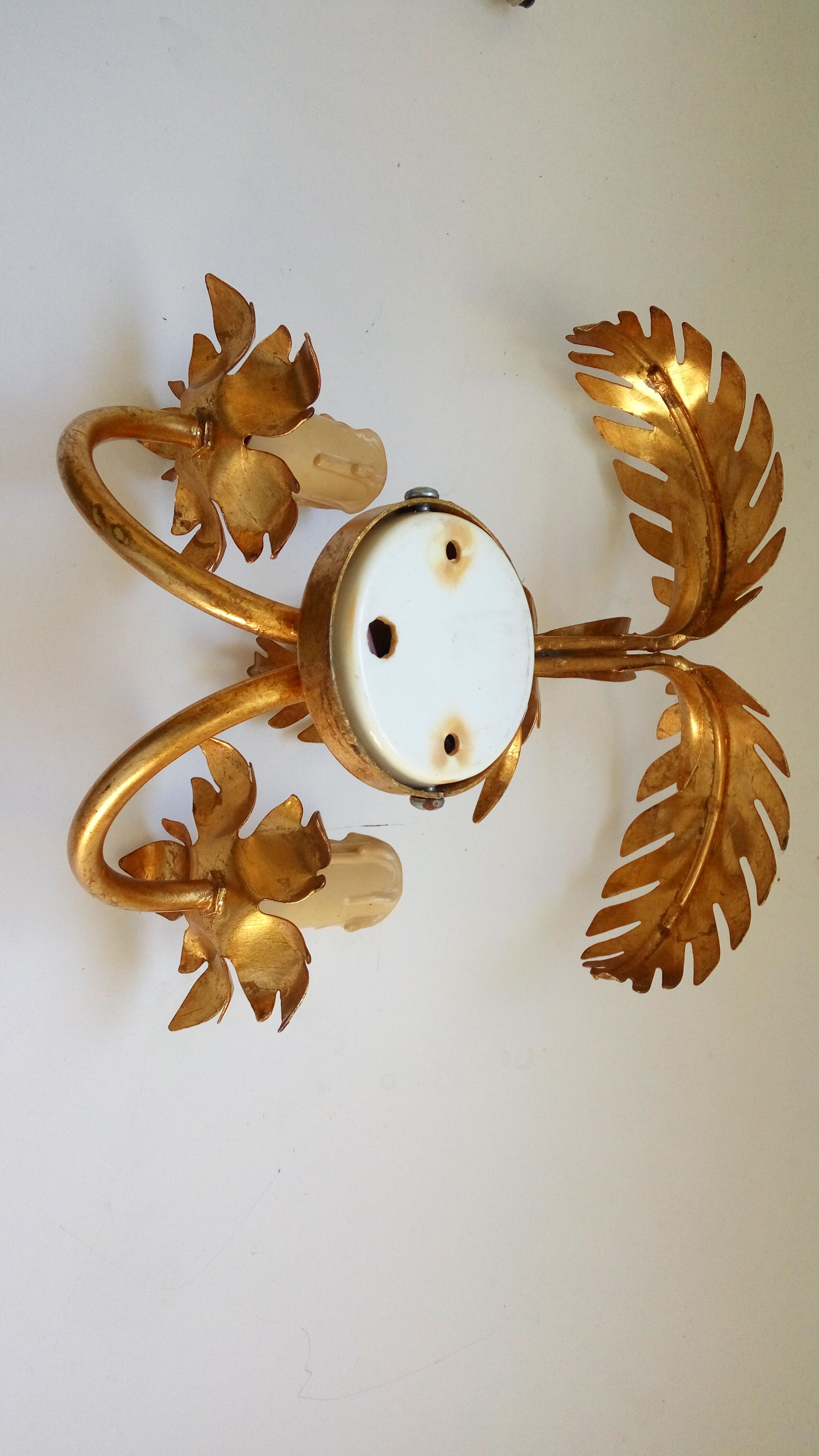 Vintage palm wall lamp