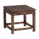 Square side table in old solid wood