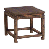 Table d’appoint carrée en bois massif ancien