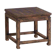 Square side table in old solid wood