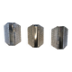 Appliques en verre dépoli de Kaiser Leuchten, années 60. Lot de 3.