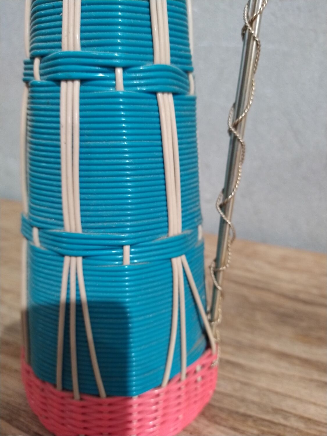 Vintage scoubidou bottle