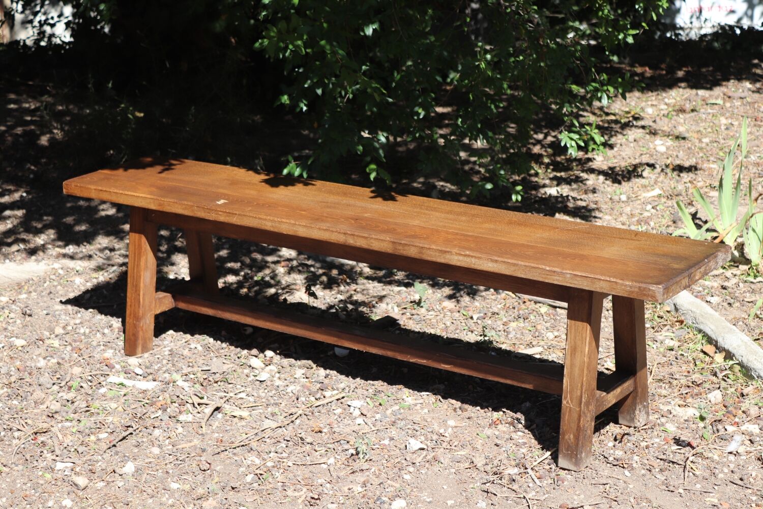 Old oak farmhouse bench