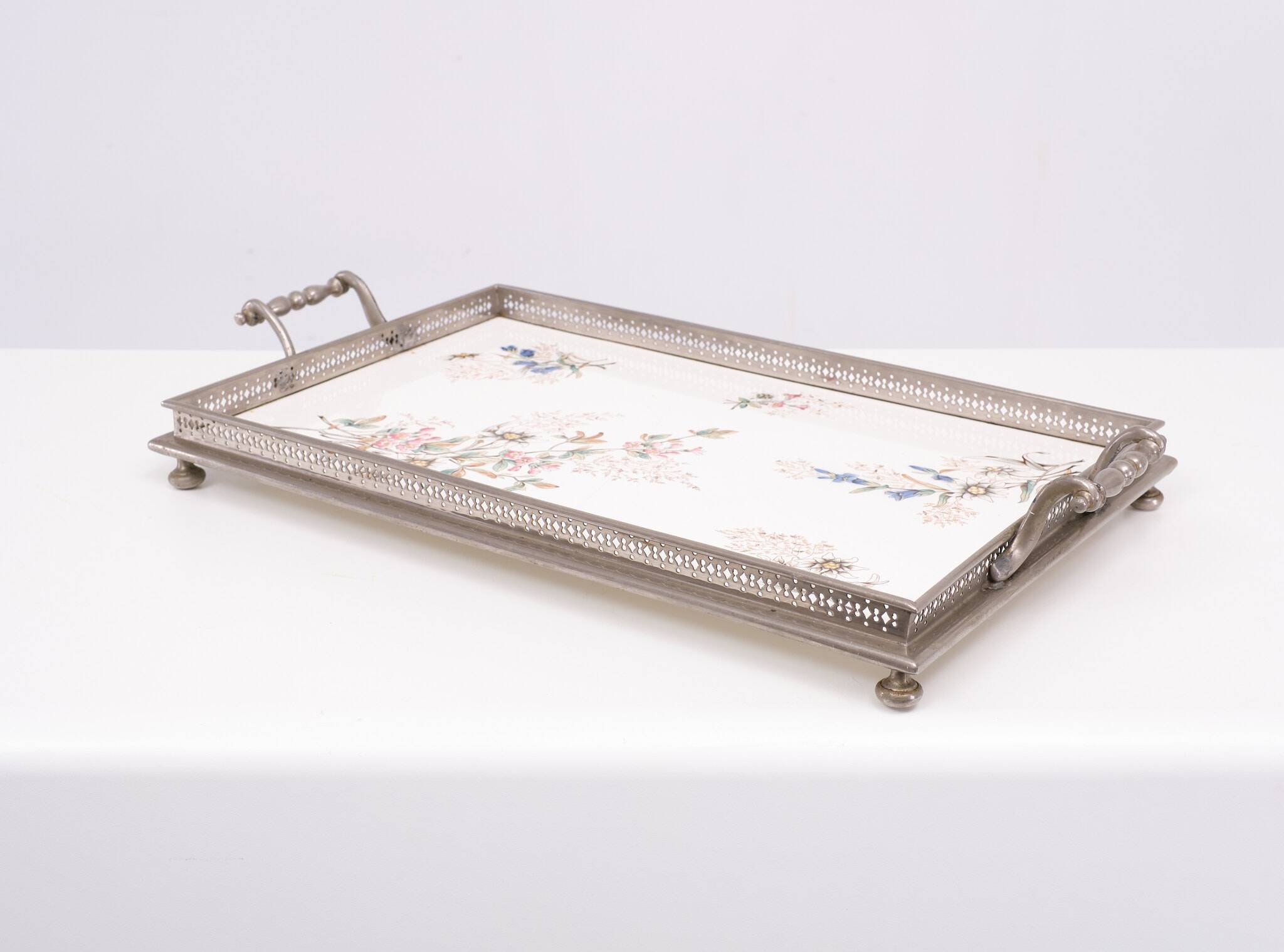 Porcelain serving tray France 1920s