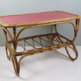 Vintage bamboo coffee table, Rohe Noordwolde, 1960s/70s