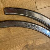 Chrome and oval glass table from the 70s