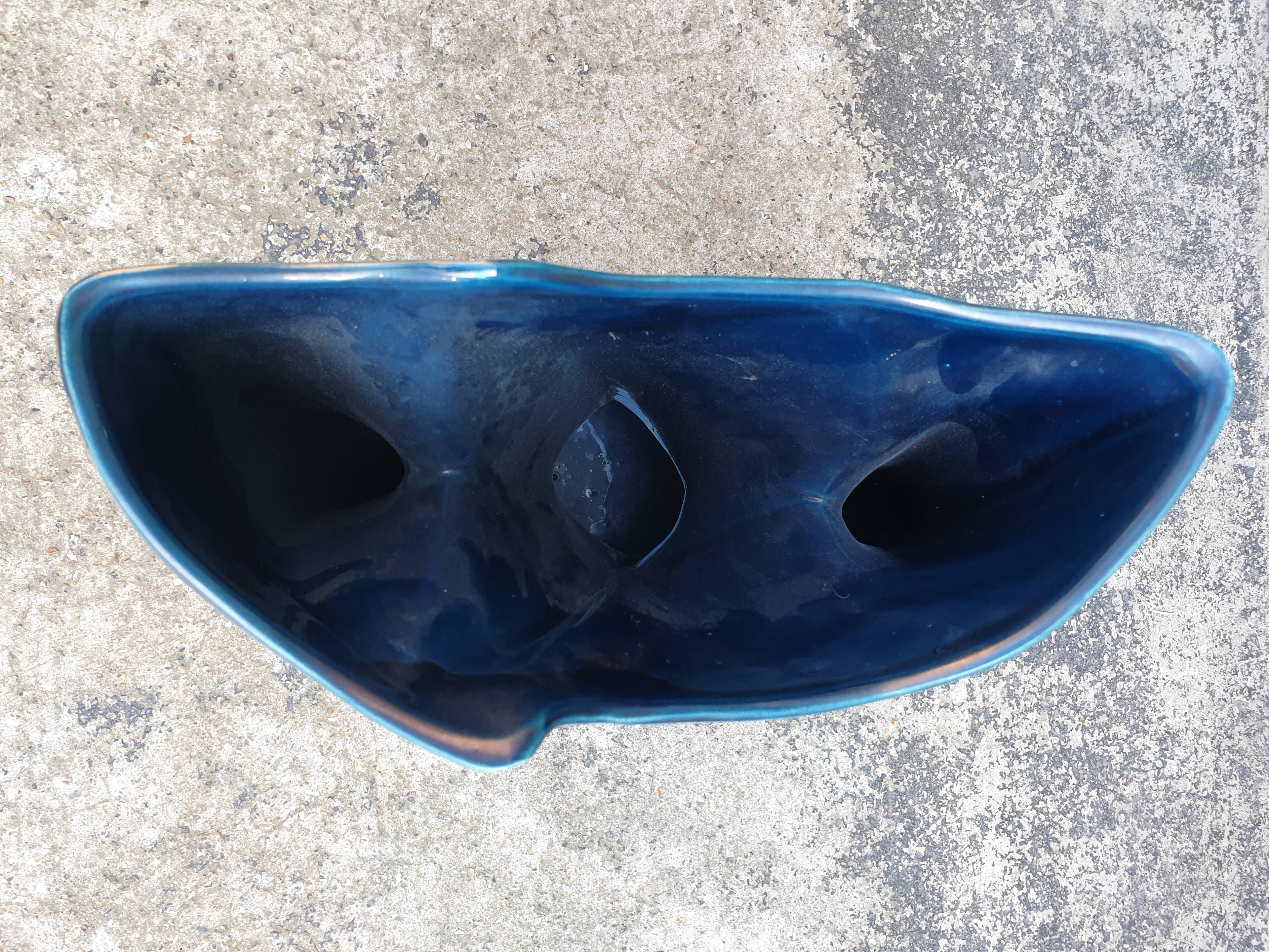 Large Vallauris vase with two handles 1950s 1960s