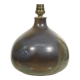 Pied de lampe figue vintage en céramique par Gilbert Leclers, Vallauris 1980s