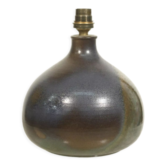 Vintage ceramic fig lamp foot by Gilbert Leclers, Vallauris 1980s