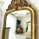 Antique Louis-Philippe mirror with pediment