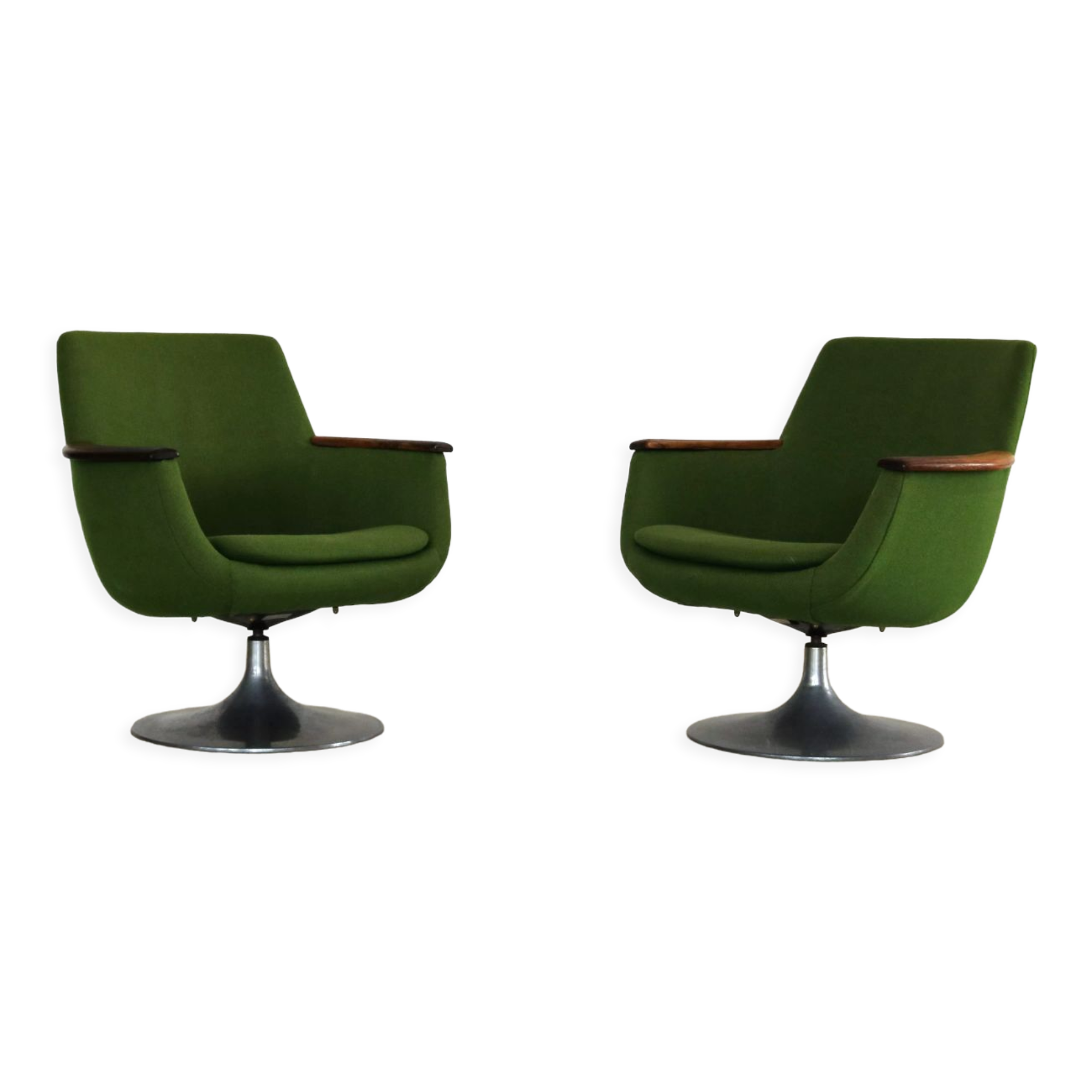 vintage swivel amchairs Hong Stole Fabrik