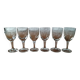 Lot de 6 verres cristal gravés