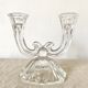Glass candle holder