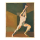 Swedish Oil on Canvas"The Discus Thrower" by Eric Elfvén,vintage and framed