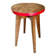Vintage round wooden stool