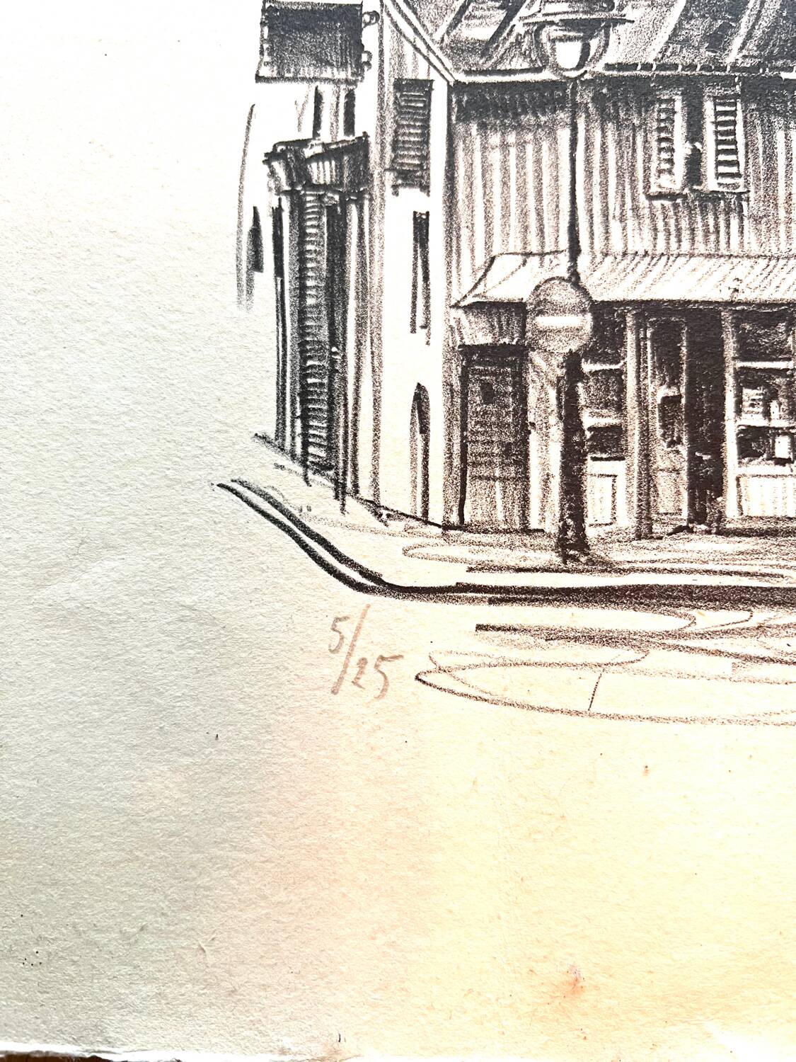 Lithograph Parisian View