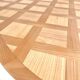 Cherry wood table with marquetry – Louis XV style