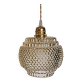 Amber diamond pendant light