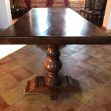 Massive oak monastery table