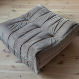 3-seater sofa, armchair and ottoman Togo velvet sofa designed by Michel Ducaroy 1973