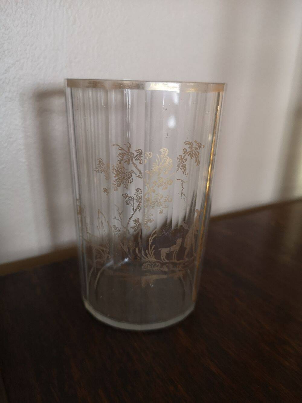 High crystal and gilding glass - Late 18th century early 19th